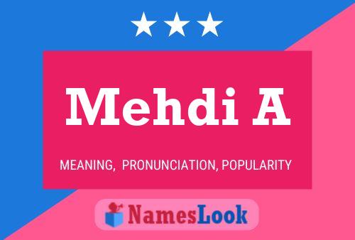 Mehdi A Name Poster