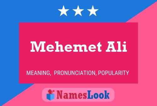 Mehemet Ali Name Poster