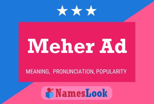 Meher Ad Name Poster