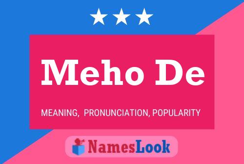 Meho De Name Poster