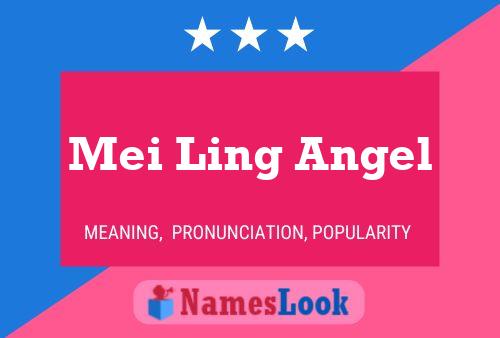 Mei Ling Angel Name Poster