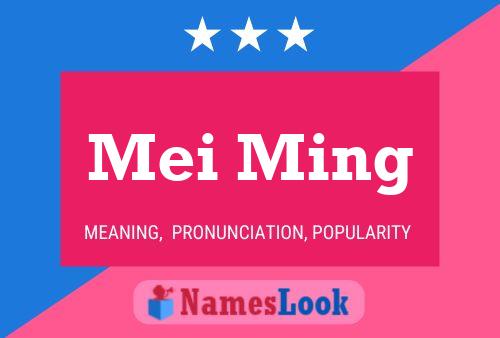 Mei Ming Name Poster