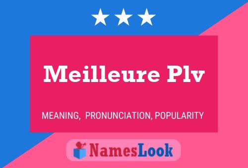 Meilleure Plv Name Poster