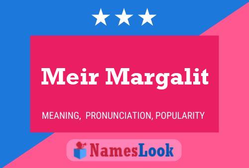 Meir Margalit Name Poster