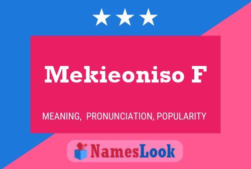 Mekieoniso F Name Poster