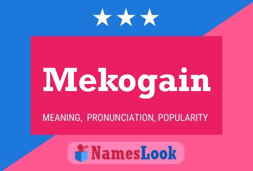 Mekogain Name Poster