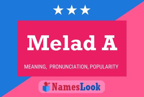 Melad A Name Poster