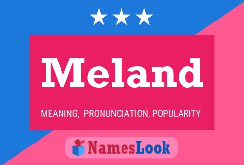 Meland Name Poster