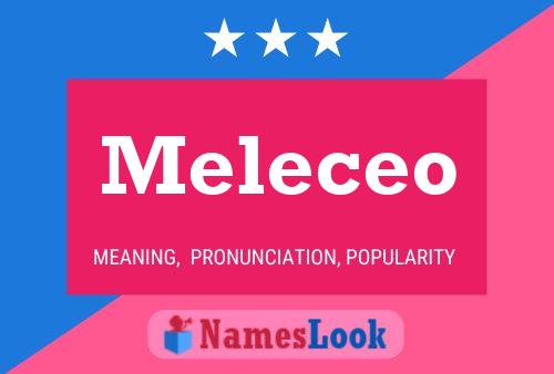 Meleceo Name Poster