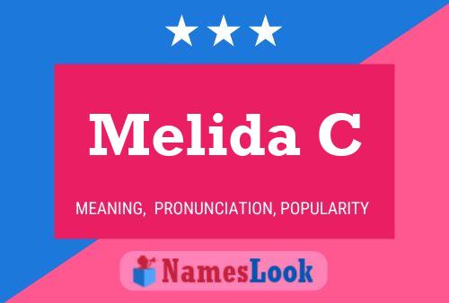 Melida C Name Poster