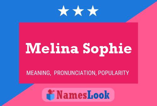 Melina Sophie Name Poster