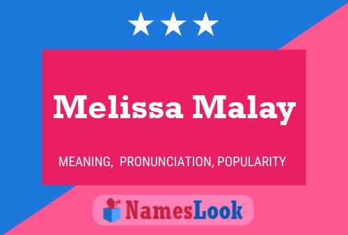 Melissa Malay Name Poster