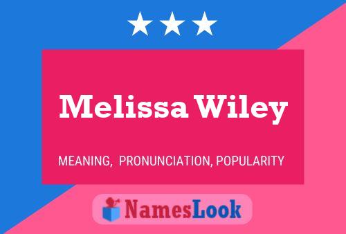 Melissa Wiley Name Poster