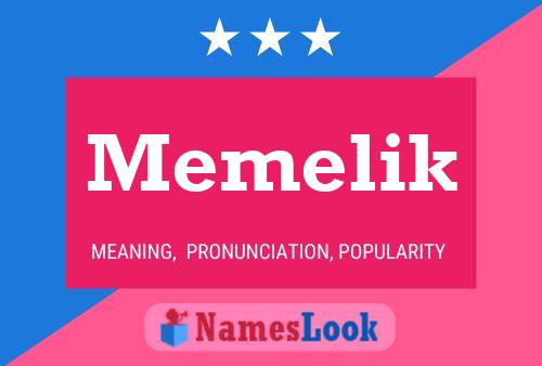 Memelik Name Poster