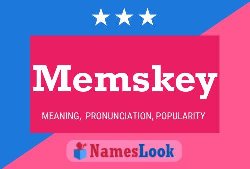 Memskey Name Poster