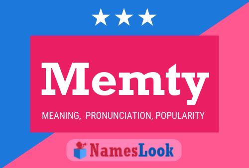 Memty Name Poster