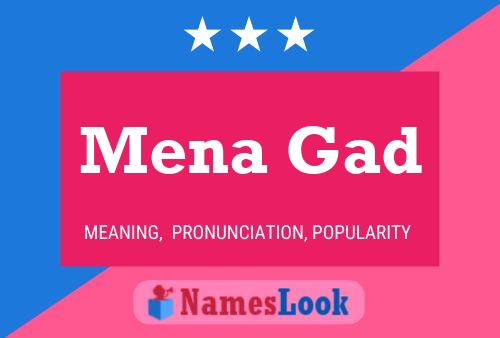 Mena Gad Name Poster