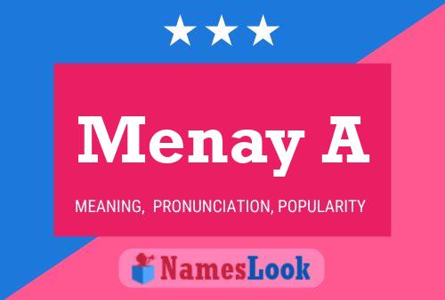 Menay A Name Poster