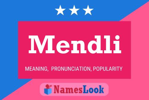 Mendli Name Poster