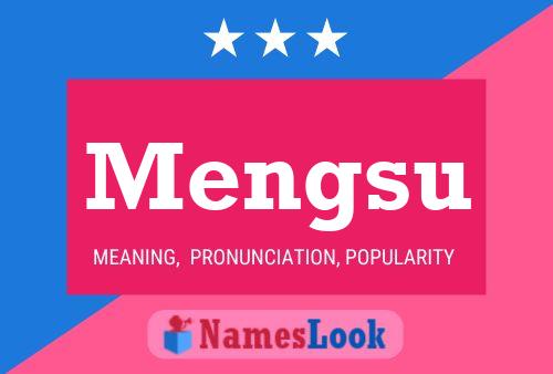 Mengsu Name Poster