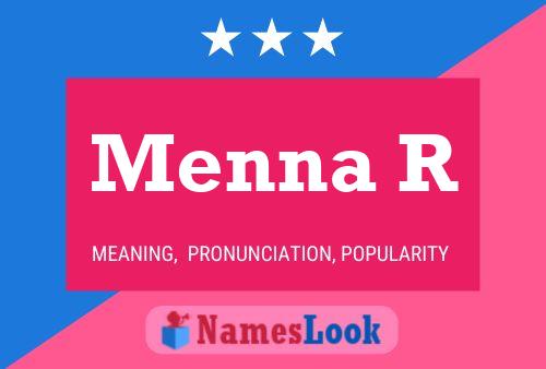 Menna R Name Poster