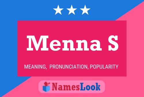 Menna S Name Poster