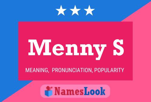 Menny S Name Poster