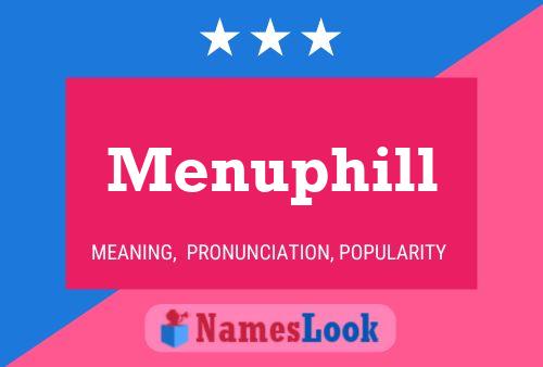 Menuphill Name Poster