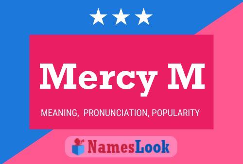 Mercy M Name Poster