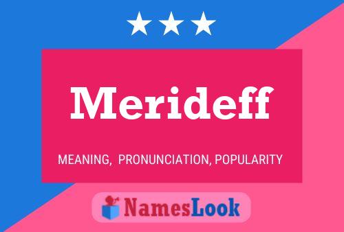 Merideff Name Poster