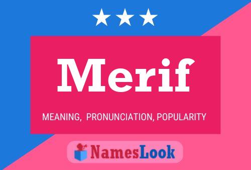 Merif Name Poster