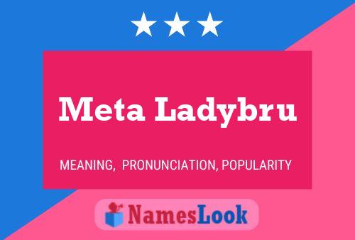 Meta Ladybru Name Poster