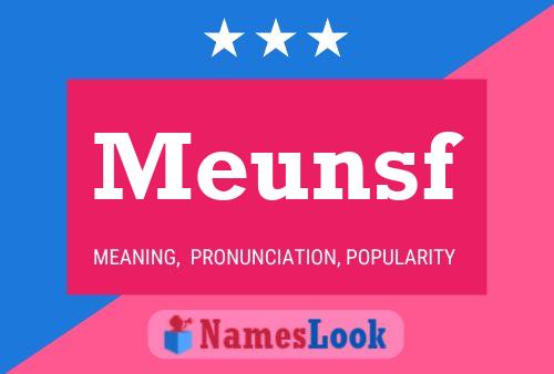 Meunsf Name Poster