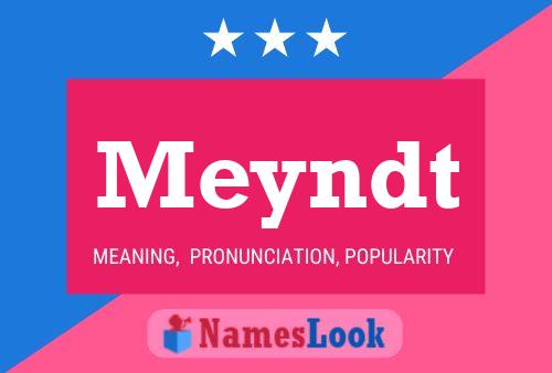 Meyndt Name Poster