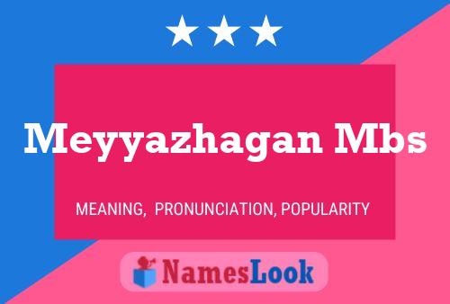 Meyyazhagan Mbs Name Poster