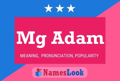 Mg Adam Name Poster