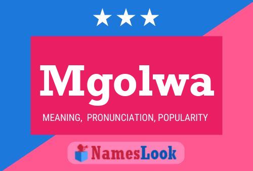 Mgolwa Name Poster