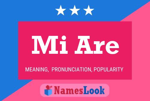 Mi Are Name Poster