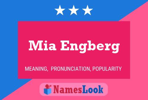 Mia Engberg Name Poster