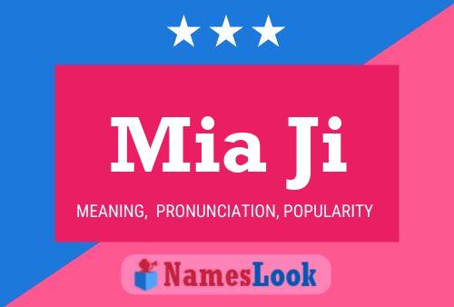 Mia Ji Name Poster