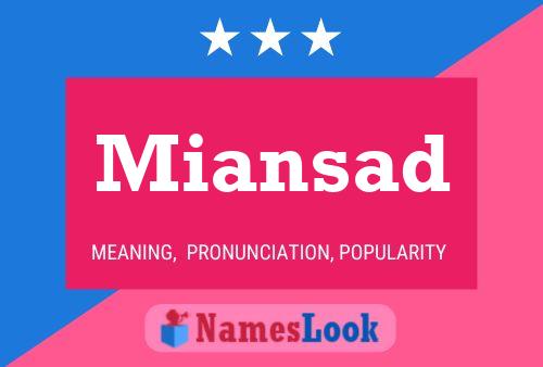 Miansad Name Poster