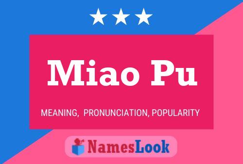 Miao Pu Name Poster