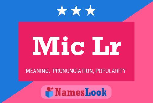 Mic Lr Name Poster