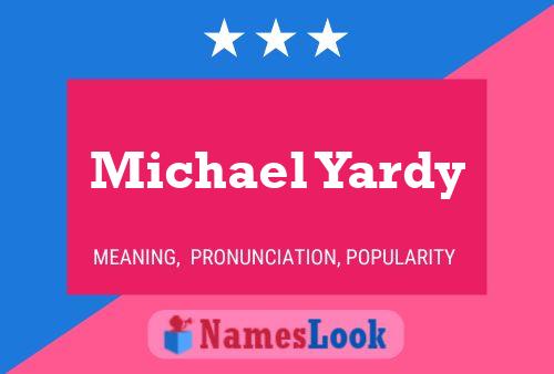 Michael Yardy Name Poster