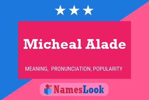 Micheal Alade Name Poster