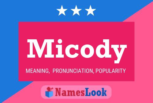 Micody Name Poster