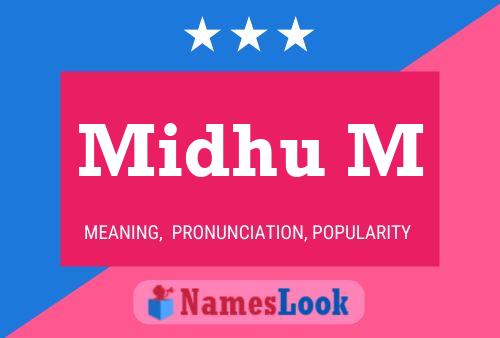 Midhu M Name Poster