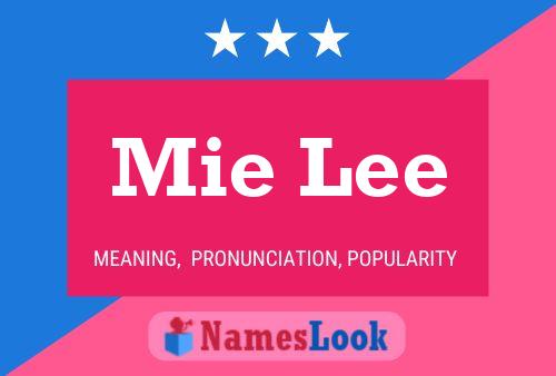 Mie Lee Name Poster