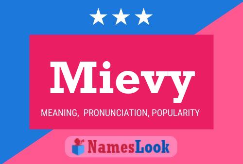 Mievy Name Poster