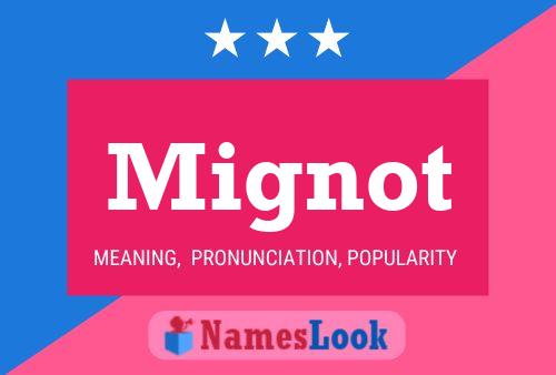 Mignot Name Poster